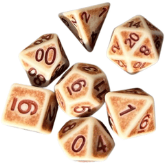 DCC Dungeon Crawl Classics RPG Dice Set - Wyrdling Sunbleached Bone